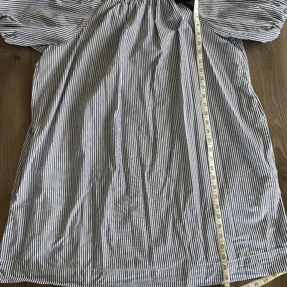 Elegant Black and White Striped Mini Dress - Picture 6 of 9